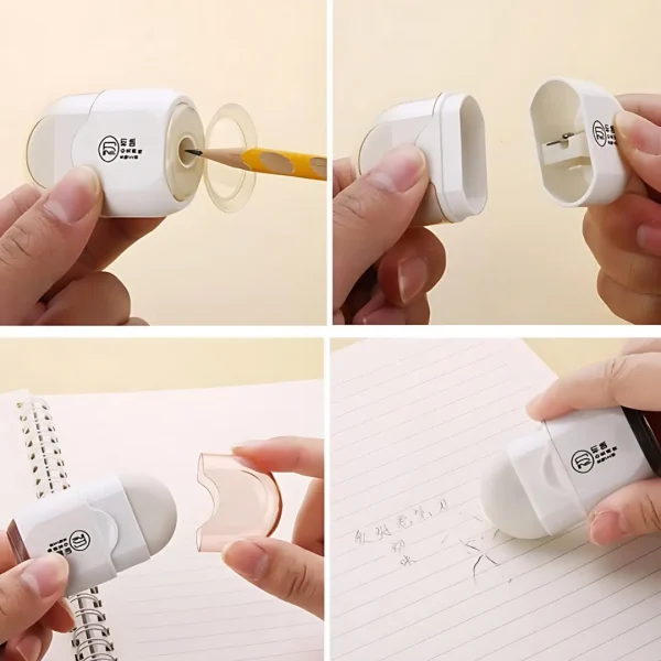 Kawaii Pencil Sharpener + Eraser Combo – School & Office Essentials