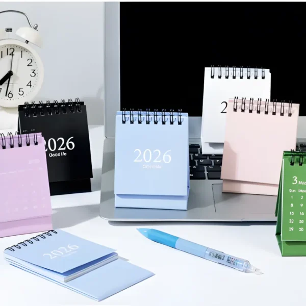 2026 Morandi Desk Calendar - Portable & Stylish for Modern Workspaces_07