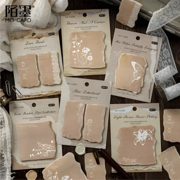 Aesthetic Collage Paper Sticky Notes Backgrounds for Diaries