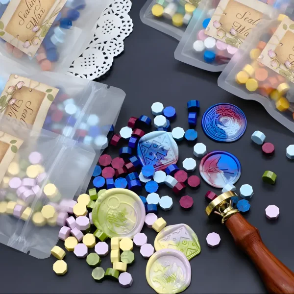 Mixed Color Sealing Wax Beads – Octagonal Premium Wax Seal Beads