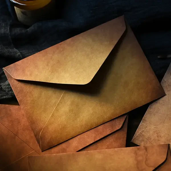 1 Pic Thickened Retro Kraft Paper Western-style Vintage Envelope