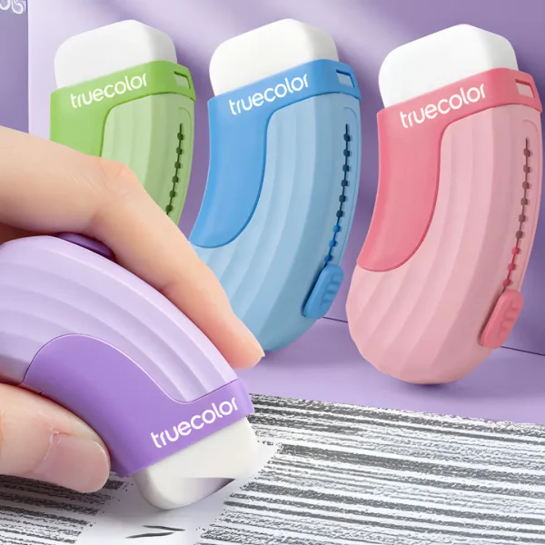 Retractable Push-Pull Eraser – Clean Erasing with No Debris