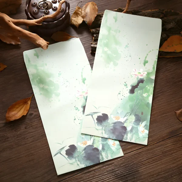 Traditional Oriental Envelopes with Matching Letter Pads 1