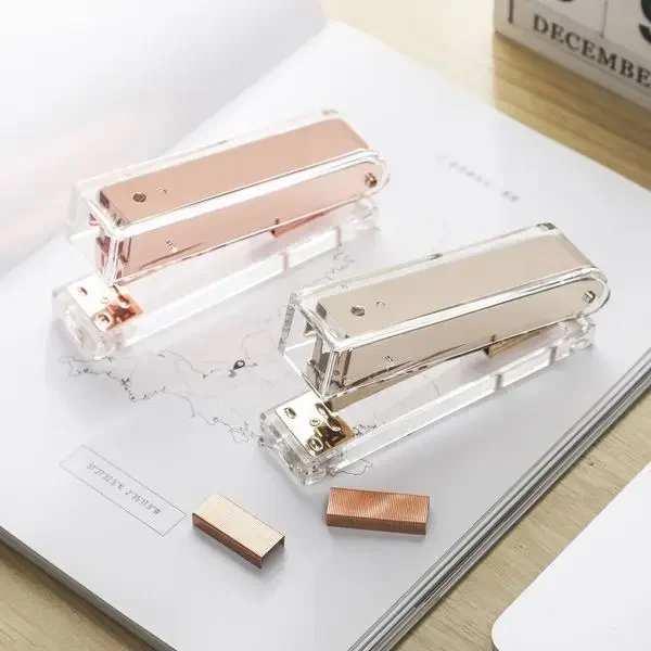 Transparent High Quality Acrylic Stapler Binding Machine Office Supply