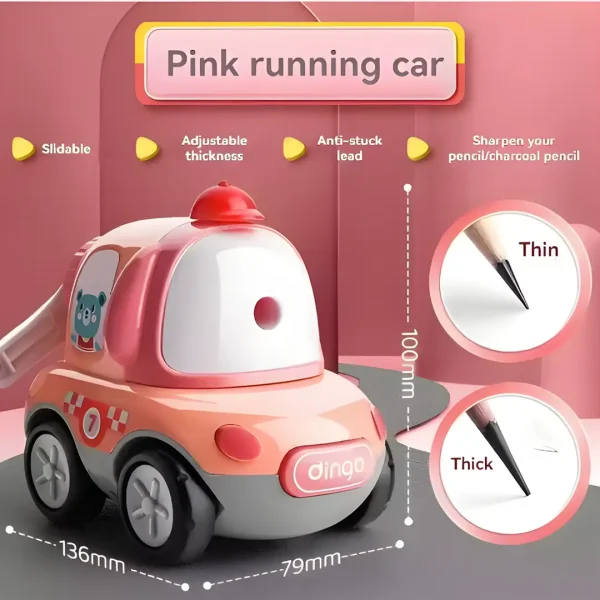 Automatic Lead Feeding Hand Crank Car Shape Pencil Sharpener